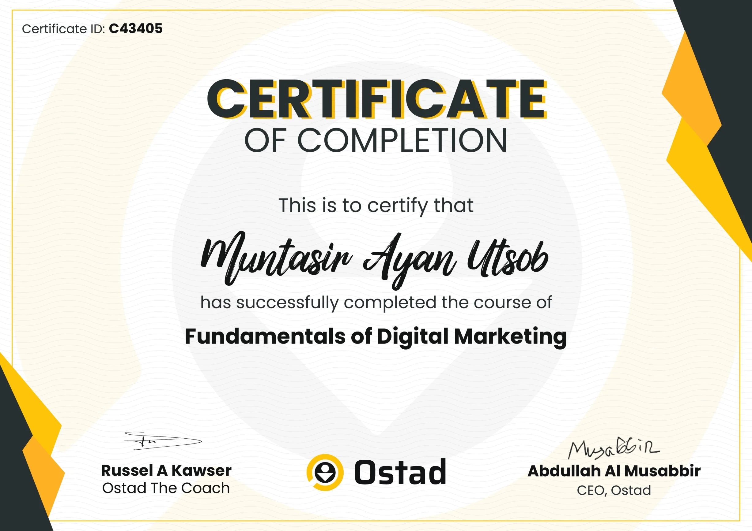 Fundamentals of Digital Marketing